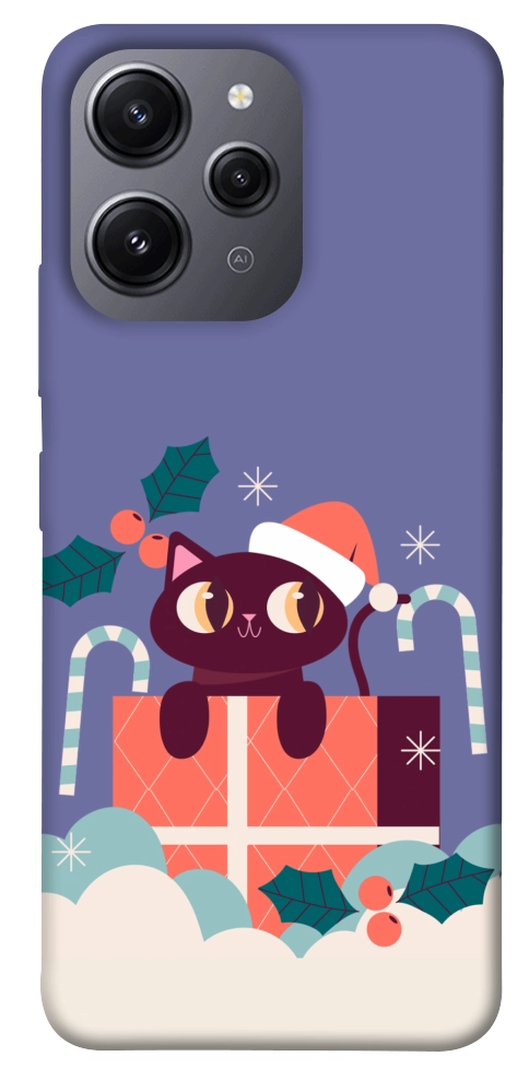 Чохол Christmas cat для Xiaomi Redmi 12