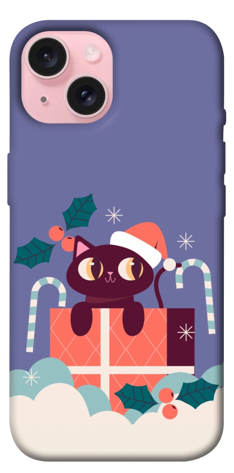 Чохол Christmas cat для iPhone 15