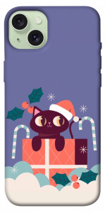 Чехол Christmas cat для iPhone 15 Plus