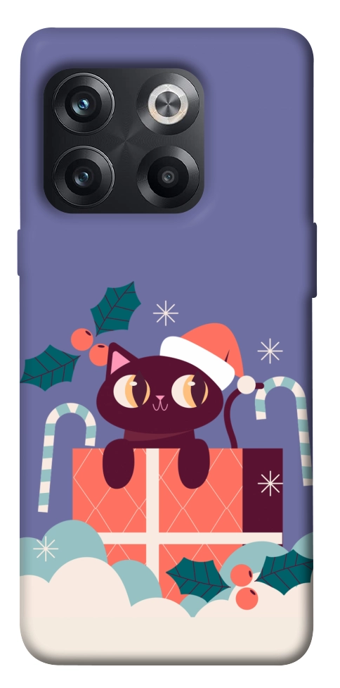 Чохол Christmas cat для OnePlus 10T