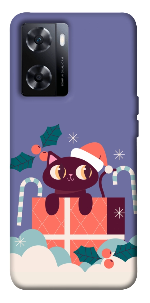 Чохол Christmas cat для OnePlus Nord N20 SE