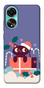 Чехол Christmas cat для Oppo A78 4G