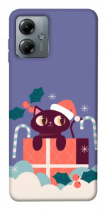 Чехол Christmas cat для Motorola Moto G14