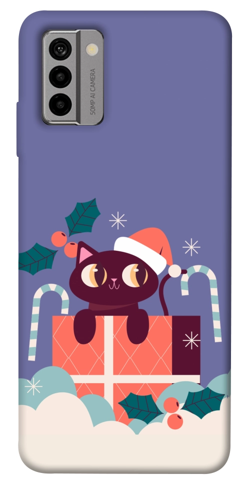 Чохол Christmas cat для Nokia G22