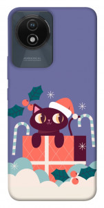 Чехол Christmas cat для Vivo Y02