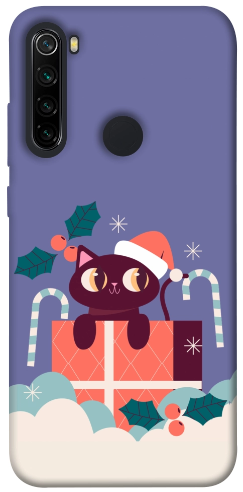 Чохол Christmas cat для Xiaomi Redmi Note 8 2021