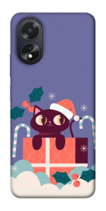 Чохол Christmas cat для Oppo A38