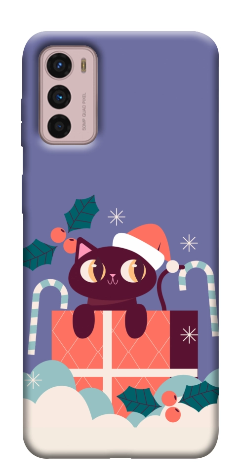 Чехол Christmas cat для Motorola Moto G42