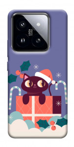 Чехол Christmas cat для Xiaomi 14 Pro