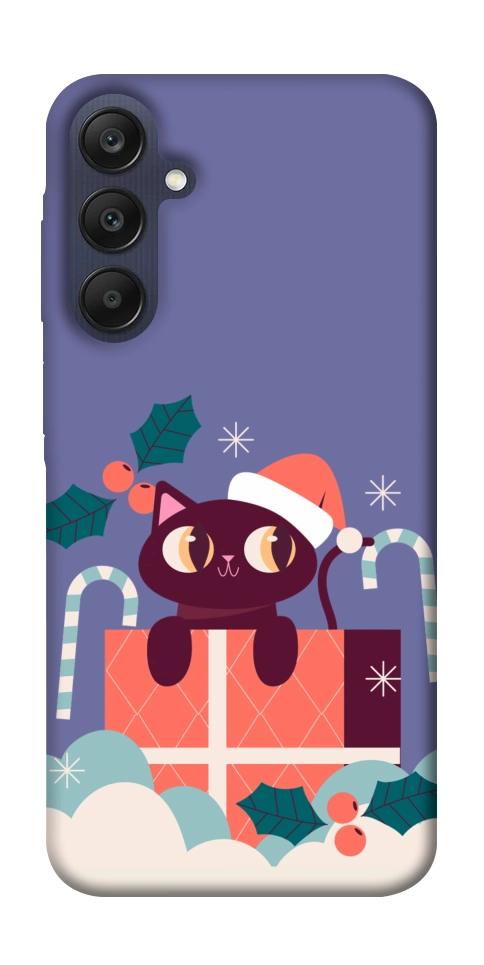 Чохол Christmas cat для Galaxy A25 5G