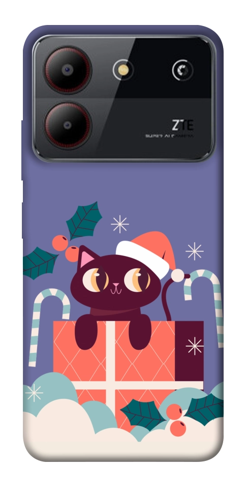 Чохол Christmas cat для ZTE Blade A54 4G