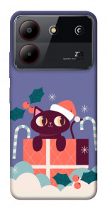 Чехол Christmas cat для ZTE Blade A54 4G