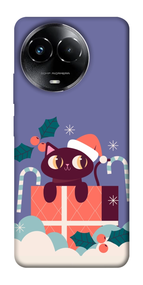 Чохол Christmas cat для Realme C67 4G