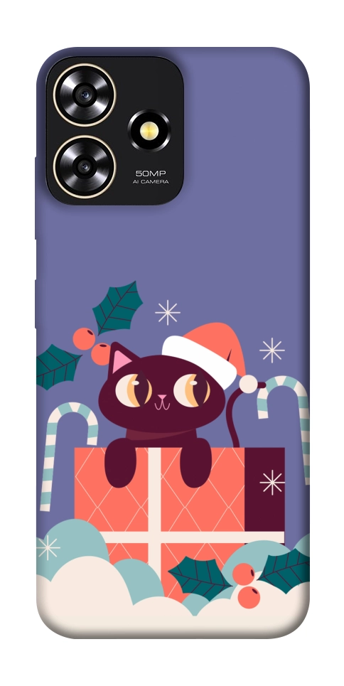 Чехол Christmas cat для ZTE Blade A73 4G