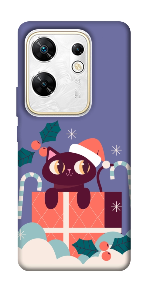 Чехол Christmas cat для Infinix Zero 30 4G