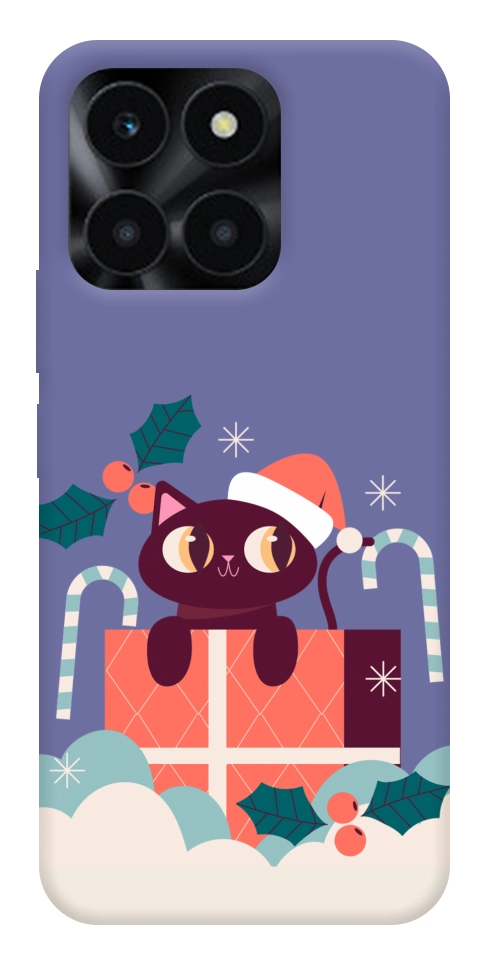 Чехол Christmas cat для Huawei Honor X6a