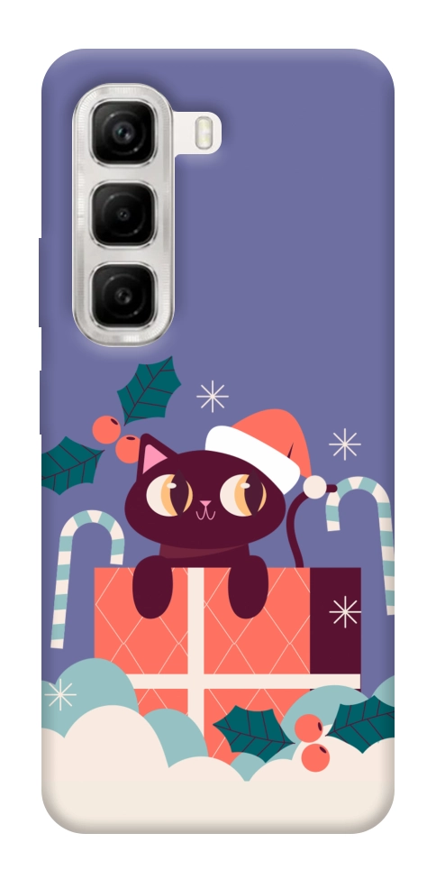 Чехол Christmas cat для Infinix Hot 50 4G