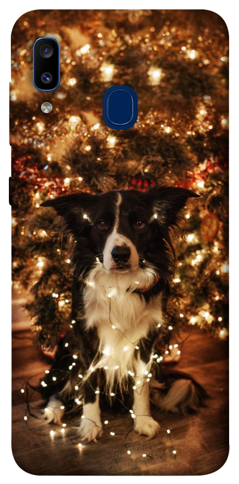 Чехол Christmas dog для Galaxy A20 (2019)