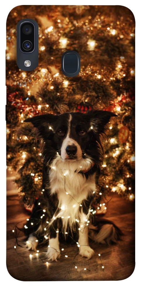 Чохол Christmas dog для Galaxy A30 (2019)