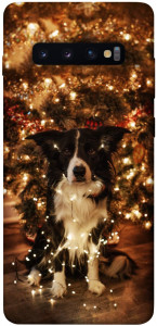 Чехол Christmas dog для Galaxy S10 Plus (2019)