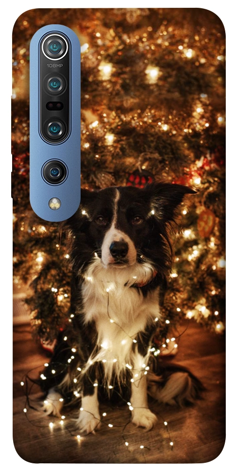 Чехол Christmas dog для Xiaomi Mi 10