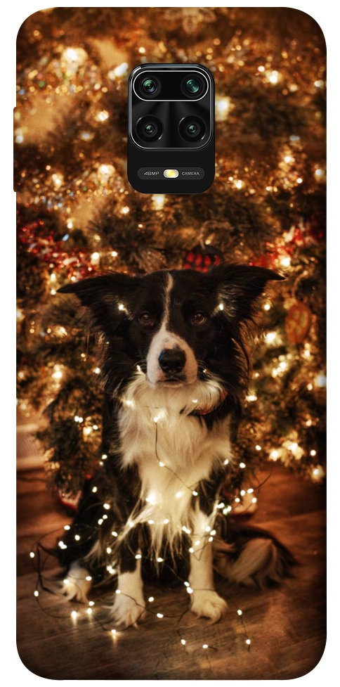 Чехол Christmas dog для Xiaomi Redmi Note 9 Pro