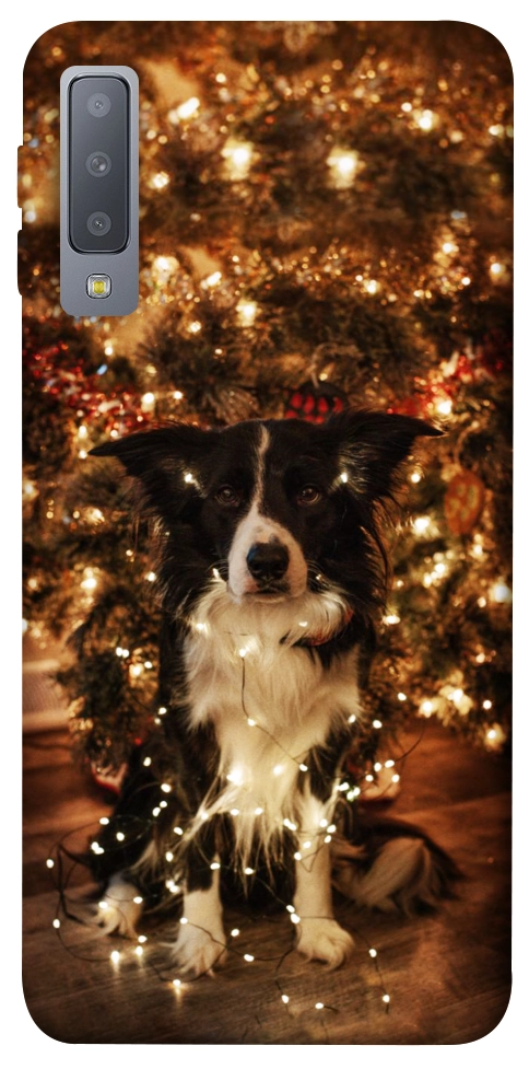 Чехол Christmas dog для Galaxy A7 (2018)