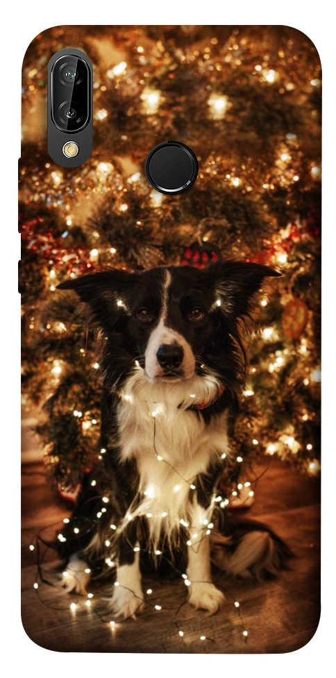 Чехол Christmas dog для Huawei P20 Lite