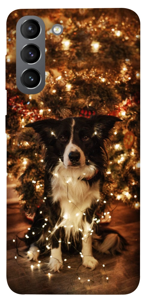 Чехол Christmas dog для Galaxy S21