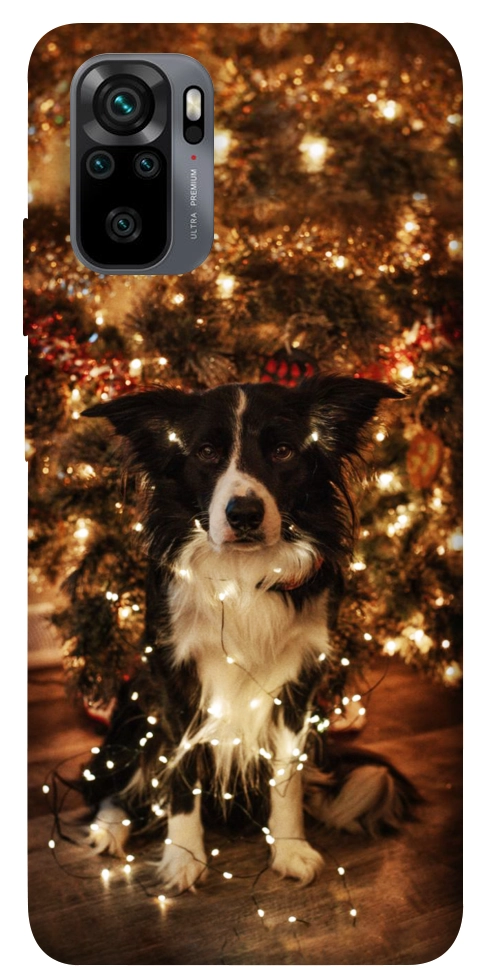 Чехол Christmas dog для Xiaomi Redmi Note 10