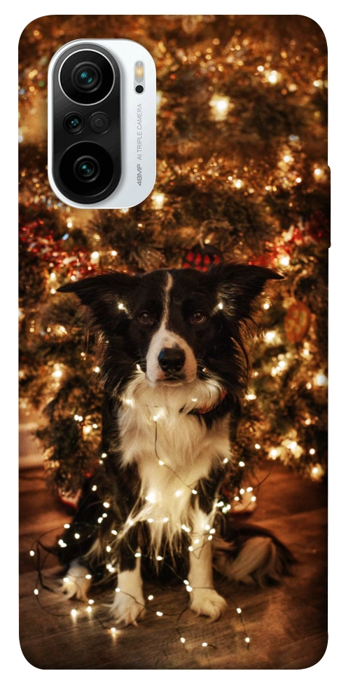 Чохол Christmas dog для Xiaomi Redmi K40