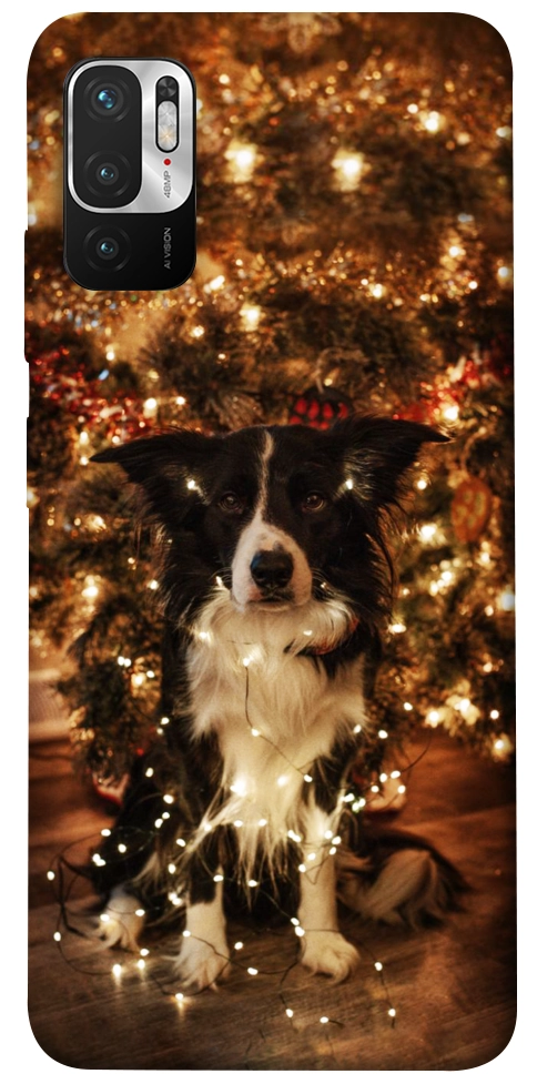 Чехол Christmas dog для Xiaomi Redmi Note 10 5G