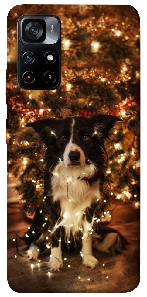 Чохол Christmas dog для Xiaomi Poco M4 Pro 5G