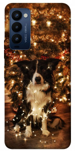 Чохол Christmas dog для TECNO Camon 18