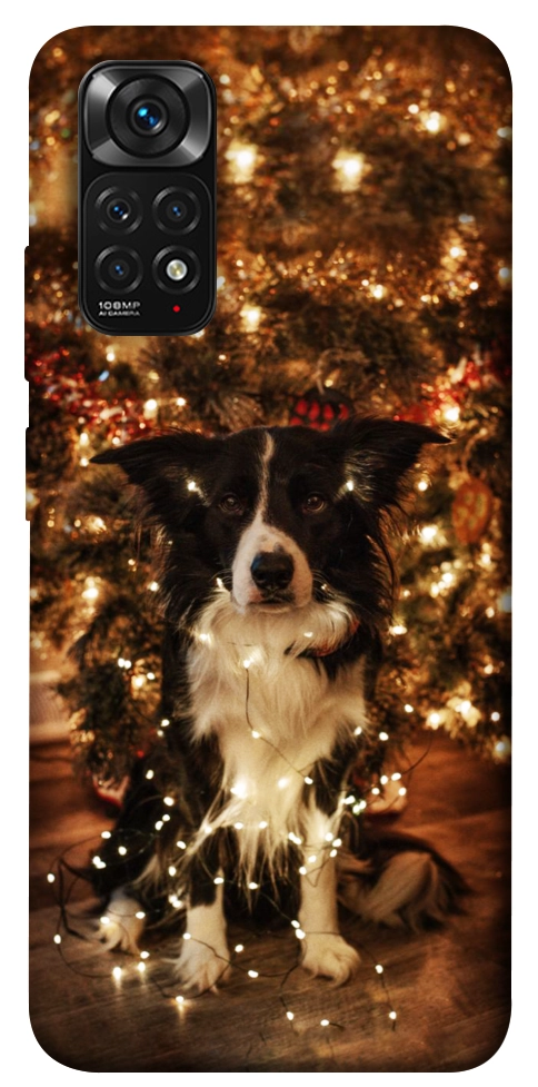 Чехол Christmas dog для Xiaomi Redmi Note 11 (Global)