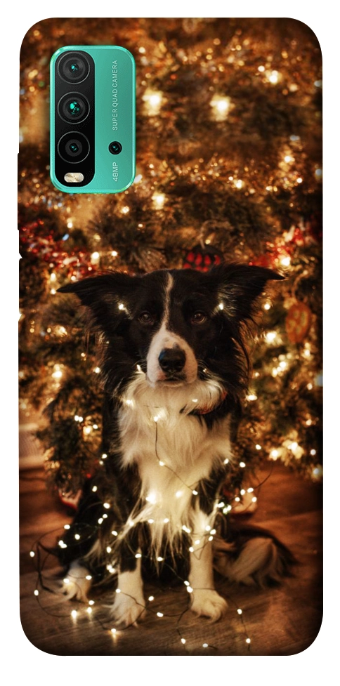 Чехол Christmas dog для Xiaomi Redmi Note 9 4G