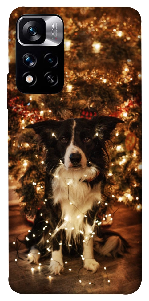 Чехол Christmas dog для Xiaomi Redmi Note 11 5G