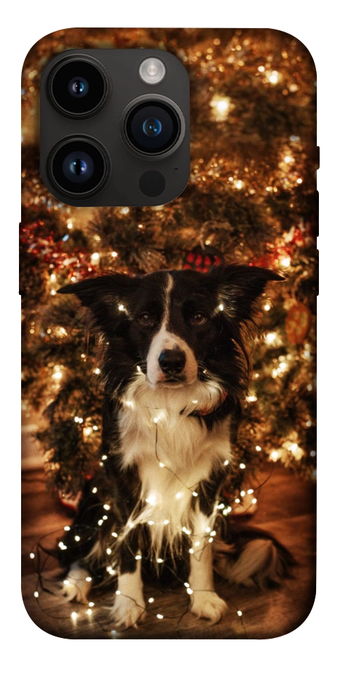 Чохол Christmas dog для iPhone 14 Pro