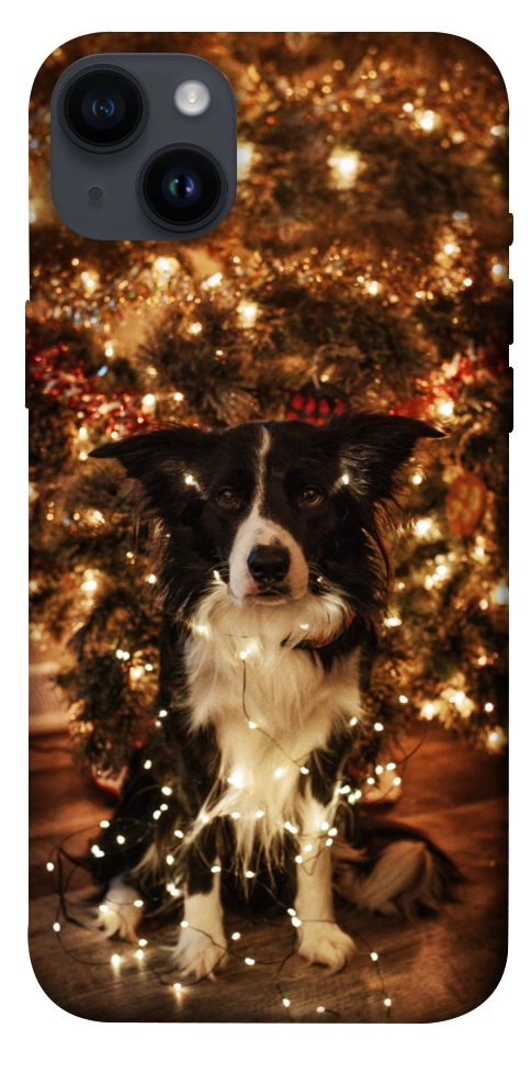 Чохол Christmas dog для iPhone 14 Plus