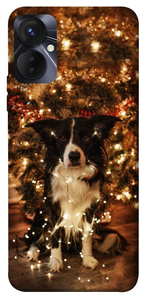 Чехол Christmas dog для TECNO Spark 9 Pro