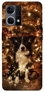 Чохол Christmas dog для Oppo Reno 7 4G