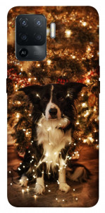 Чохол Christmas dog для Oppo Reno 5 Lite