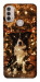 Чохол Christmas dog для Motorola Moto E40