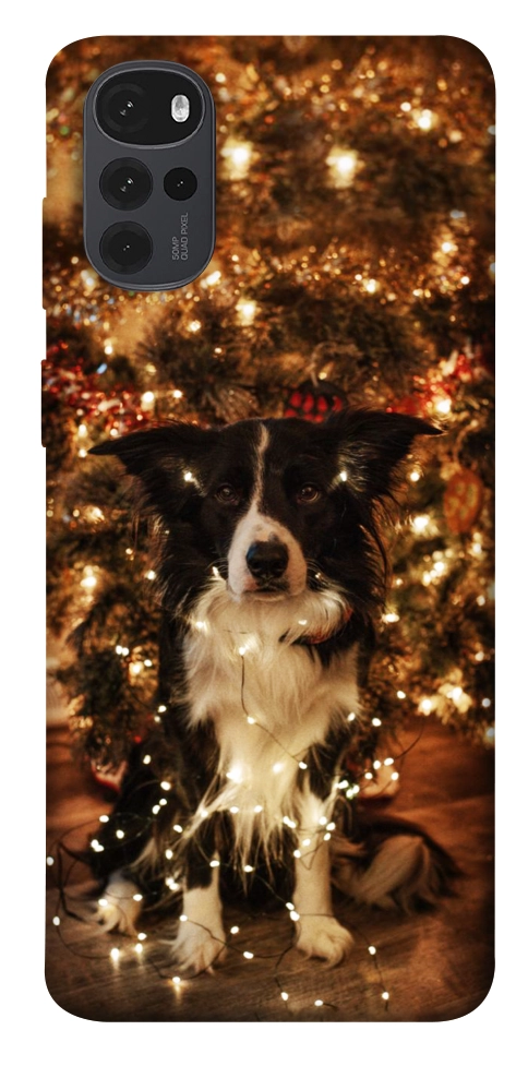 Чехол Christmas dog для Motorola Moto G22