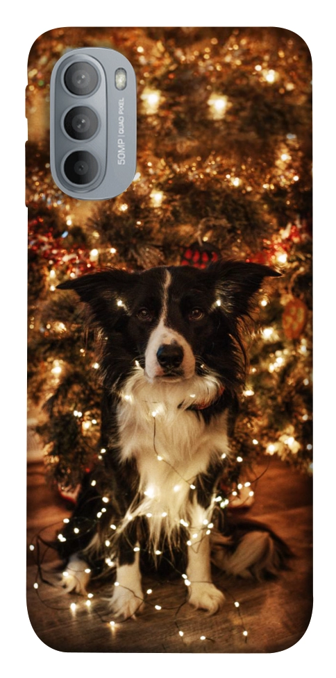 Чохол Christmas dog для Motorola Moto G31