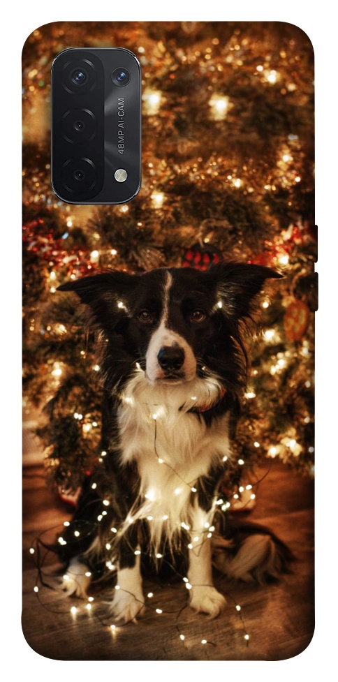 Чохол Christmas dog для Oppo A74 5G