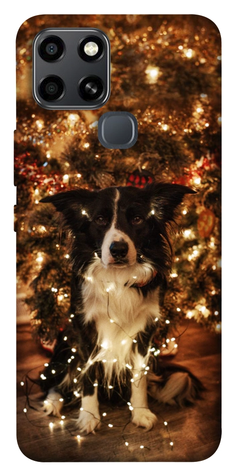 Чехол Christmas dog для Infinix Smart 6