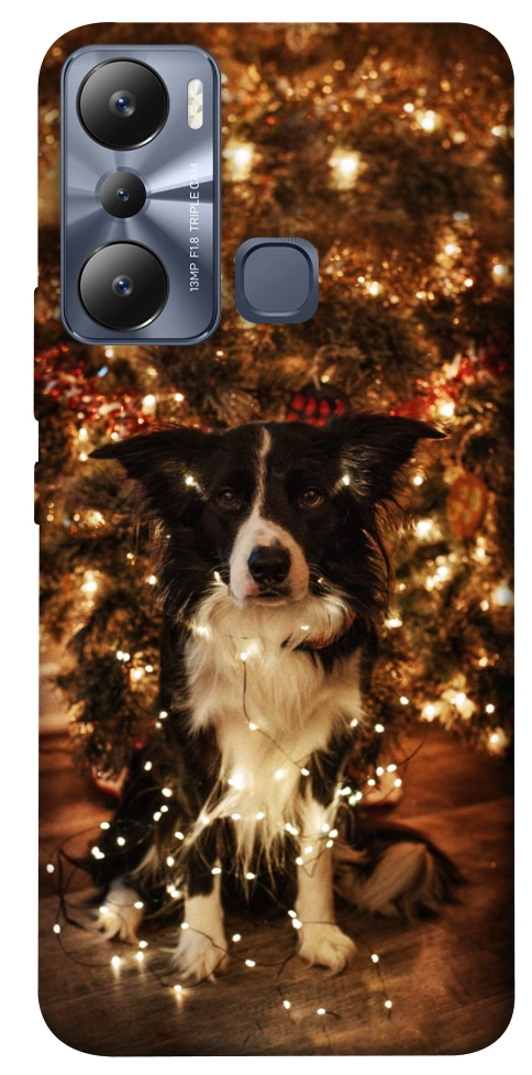 Чехол Christmas dog для Infinix Hot 20i