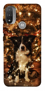 Чехол Christmas dog для Мotorola Moto E20