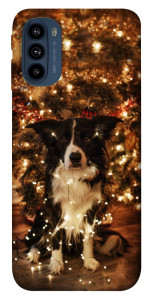 Чохол Christmas dog для Motorola Moto G41